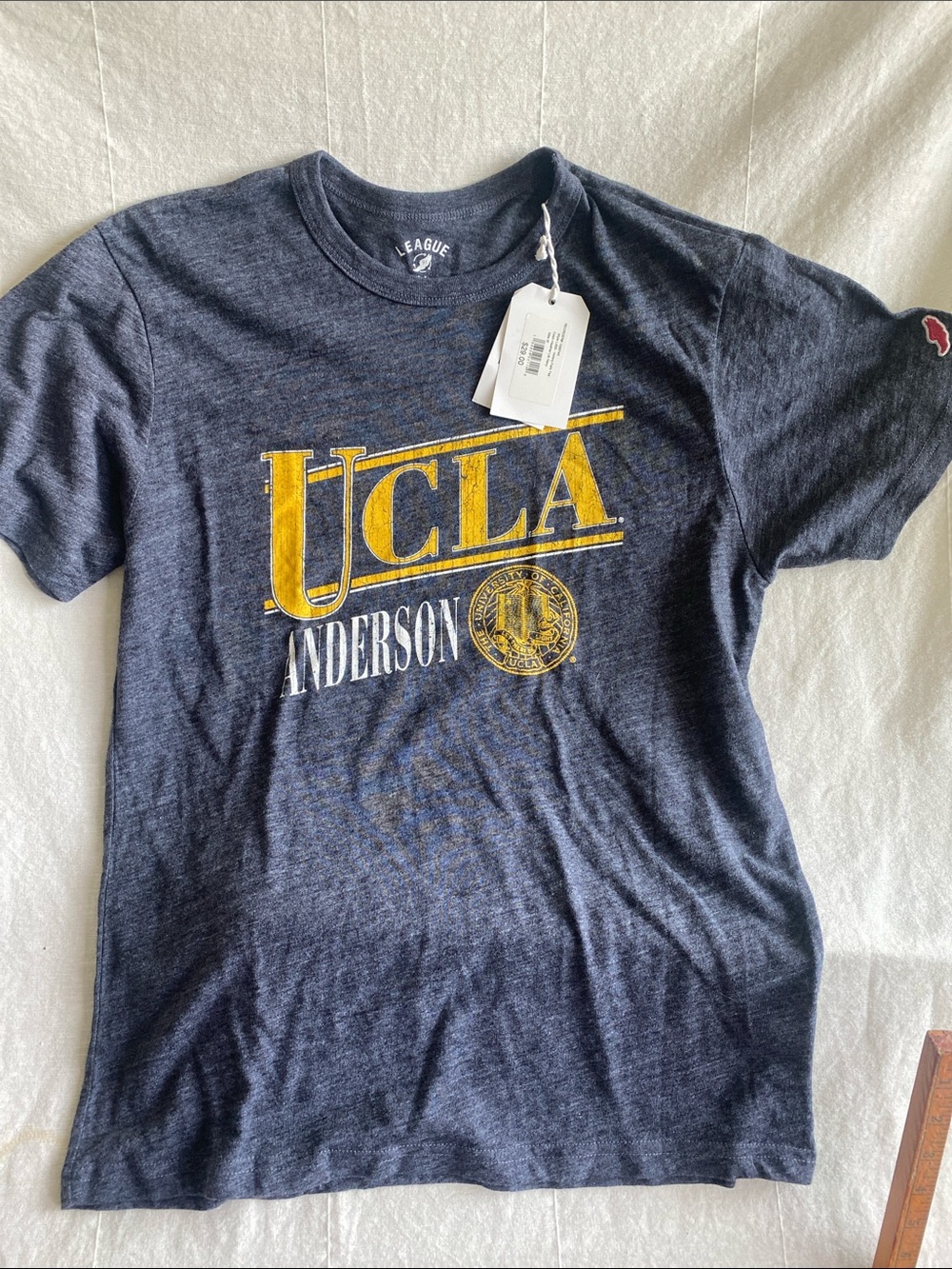 League UCLA Anderson Navy T‑Shirt with Yellow Logo